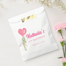 Little Sweetheart Rode Hart Ballon Verjaardag Bedankzakje