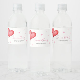 Little Sweetheart Rode Valentijn Baby shower Waterfles Etiket