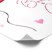 Little Sweetheart Rode Valentijn Boeken en geschen Poster (Hoek)