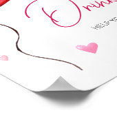 Little Sweetheart Rode Valentijn Drinken Poster (Hoek)