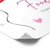 Little Sweetheart Rode Valentijn Eten Poster (Hoek)