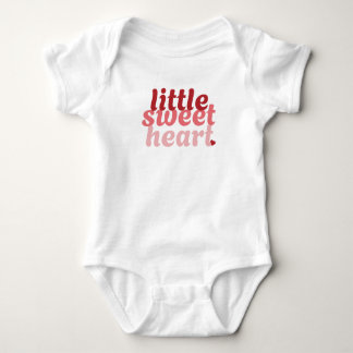 Little Sweetheart Rood Wit Baby Bodysuit