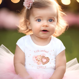 Little Sweetheart Roze Baby Beer Naam Meisje