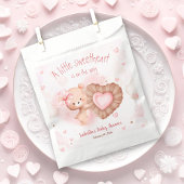 Little Sweetheart Roze Baby shower Favor Bag Bedankzakje