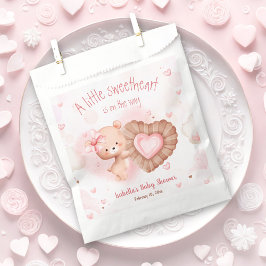 Little Sweetheart Roze Baby shower Favor Bag Bedankzakje
