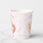 Little Sweetheart roze Baby shower papieren bekers (Rechts)