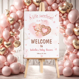 Little Sweetheart Roze Baby shower Welkom