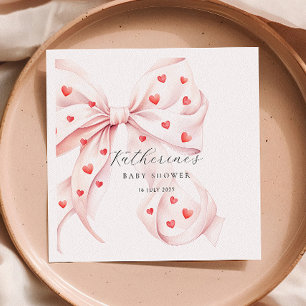 Little Sweetheart Roze Rood Baby shower Servet