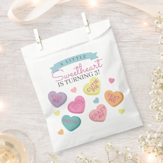 Little Sweetheart Snoep Verjaardagsfeestje Bedankzakje (Geknipt)