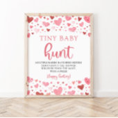 Little Sweetheart Tiny Baby Hunt Baby shower spel Poster