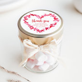 Little Sweetheart Valentijn Baby shower Dank u Ronde Sticker
