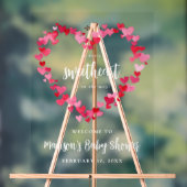 Little Sweetheart Valentijn Baby shower Welkom Acryl Bord (Neutraal)