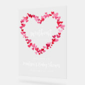 Little Sweetheart Valentijn Baby shower Welkom Acryl Bord (Hoek)
