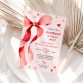 Little Sweetheart Valentijn Bow Verjaardag Kaart