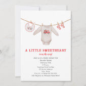 Little Sweetheart Valentijn Boy Baby shower Kaart (Voorkant)