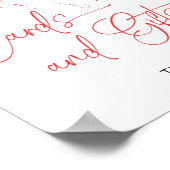 Little Sweetheart Valentijn Kaarten en geschenken Poster (Hoek)