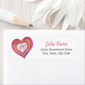 Little Sweetheart Valentijn Waterverf Baby shower Etiket (Insitu)