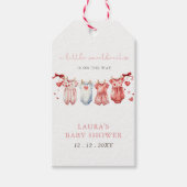 Little Sweetheart Valentijns Baby shower Meisje Cadeaulabel (Voorkant)
