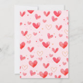 Little Sweetheart Valentijns Baby shower Meisje Kaart (Achterkant)