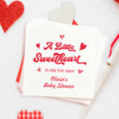 Little Sweetheart Valentijnse Baby shower Neutraal Servet