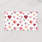 Little Sweetheart Valentijnse harten Boeken voor B Informatiekaartje (Achterkant)