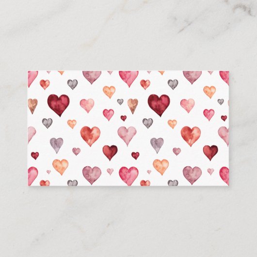 Little Sweetheart Valentijnse harten Boeken voor B Informatiekaartje (Achterkant)