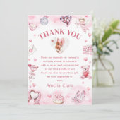 Little Sweetheart Valentijnse verjaardag Bedankkaart (Staand voorkant)