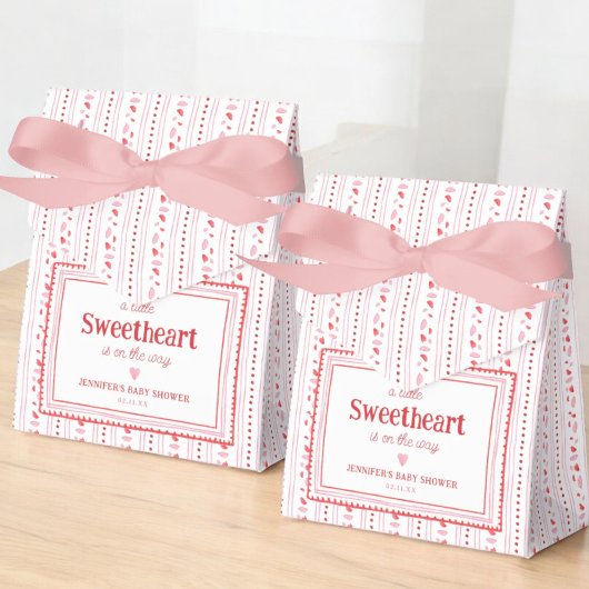 Little Sweetheart Valentijns's Shower Favors Bedankdoosjes