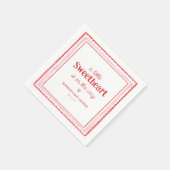 Little Sweetheart Valentijns's Shower Servet (Hoek)