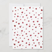 Little Sweetheart Valentine 1st birthday Kaart (Achterkant)