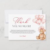 Little Sweetheart Valentine Baby Shower Bedankkaart (Voorkant)