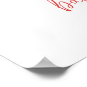 Little Sweetheart Valentine Baby Shower Welcome Poster (Hoek)