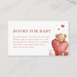 Little Sweetheart Valentine Books for Baby Card Informatiekaartje