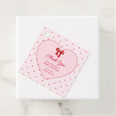 Little Sweetheart Valentine Coquette Bedankjes Labels (In situ)