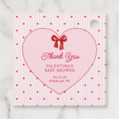 Little Sweetheart Valentine Coquette Bedankjes Labels (Achterkant)