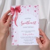 Little Sweetheart Valentines Baby Shower  Kaart