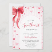 Little Sweetheart Valentines Baby Shower  Kaart (Voorkant)