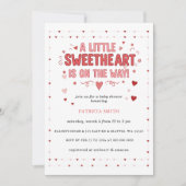 Little Sweetheart Valentines Baby Shower Kaart (Voorkant)