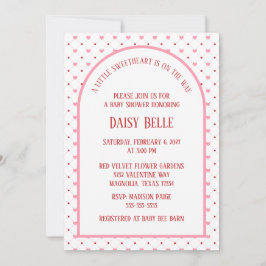 Little Sweetheart Valentine's Baby Shower Pink