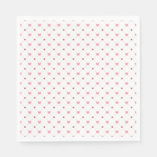 Little Sweetheart Valentine's Baby Shower Pink Servet (Voorkant)