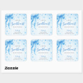 Little Sweetheart Valentines Baby Shower  Vierkante Sticker (Vel)