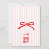 Little Sweetheart Valentines Bow Baby Shower Kaart (Achterkant)