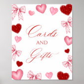 Little Sweetheart Valentines Cards And Gifts Sign Poster (Voorkant)