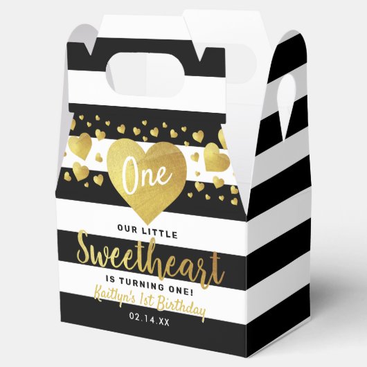 Little Sweetheart Valentine's Day Any Age Birthday Bedankdoosjes (Geopend)