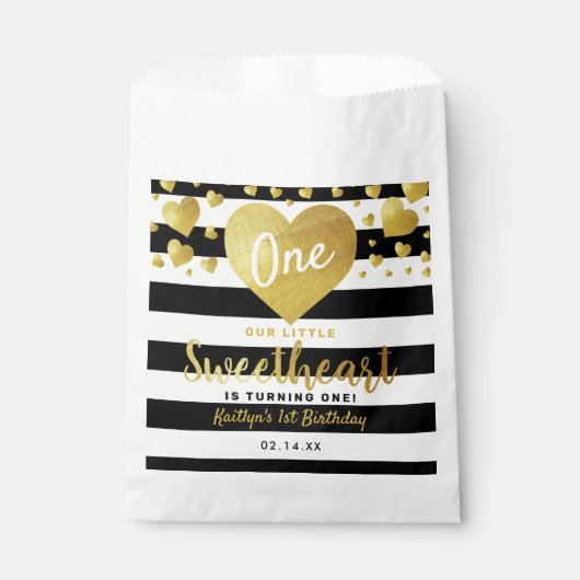 Little Sweetheart Valentine's Day Any Age Birthday Bedankzakje (Voorkant)