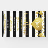 Little Sweetheart Valentine's Day Any Age Birthday Spandoek (Horizontaal)