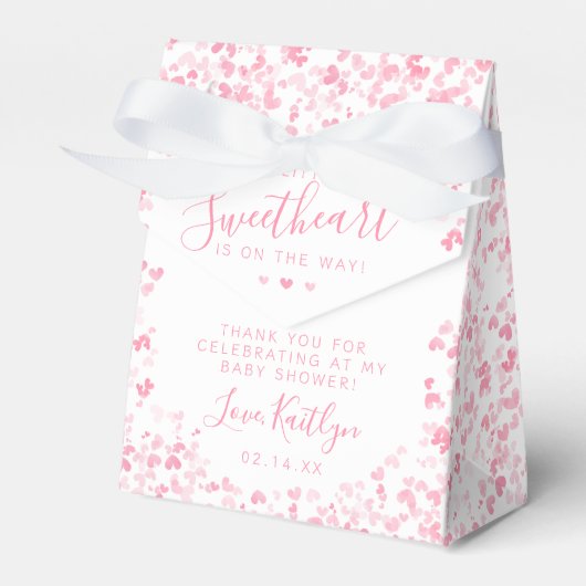 Little Sweetheart Valentine's Day Baby Shower Bedankdoosjes (Voorkant Zijde)