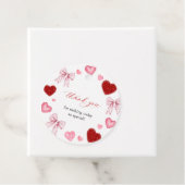 Little Sweetheart Valentines Day Baby Shower Bedankjes Labels (In situ)