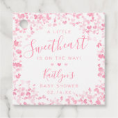 Little Sweetheart Valentine's Day Baby Shower Bedankjes Labels (Voorkant)