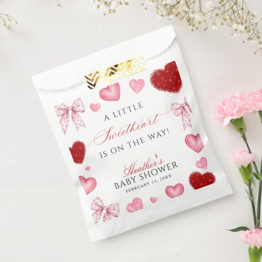 Little Sweetheart Valentines Day Baby Shower Bedankzakje (Gezegeld)